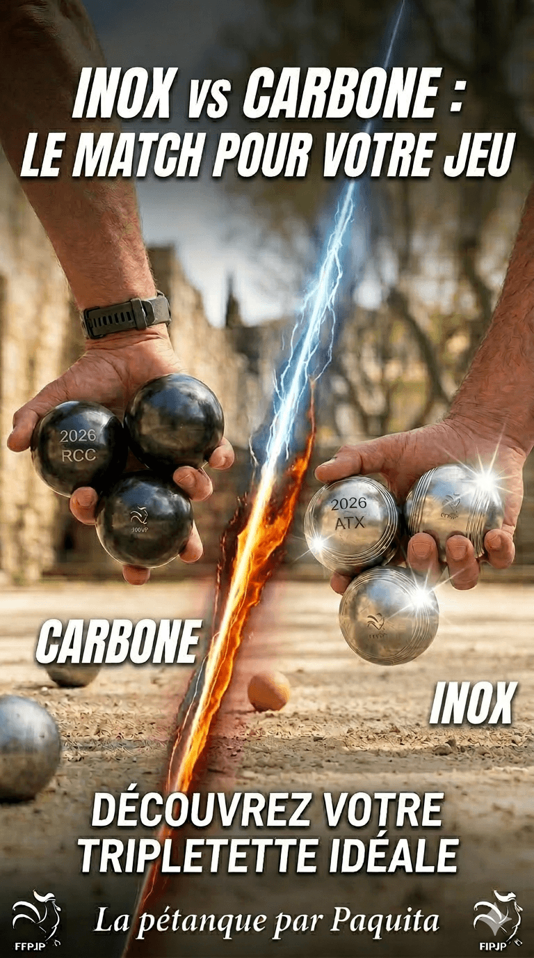 Boules Inox vs Carbone : Lequel choisir pour votre style de jeu ?