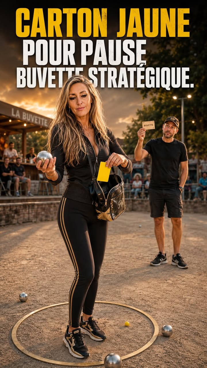Arbitrage Paquita : Carton jaune pour pause buvette stratégique 🍻 Tu connais ce joueur, hein - photo Facebook PetanqueLand