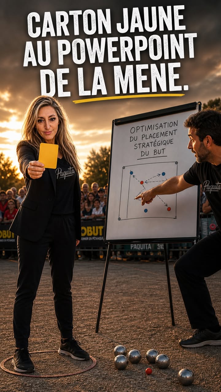 Arbitrage Paquita : Carton jaune au PowerPoint : une mène se gagne-t-elle au tableau