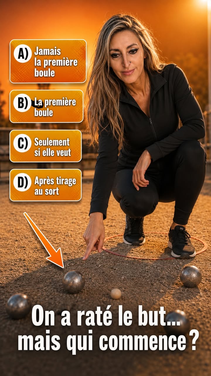 Quiz Paquita : But raté : qui commence la mène suivante - photo Facebook PetanqueLand