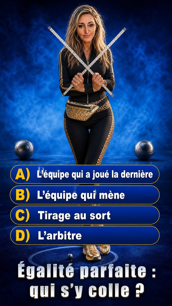 Quiz Paquita : Deux boules adverses sont exactement à la même distance du but. Quelle équipe doit rejouer